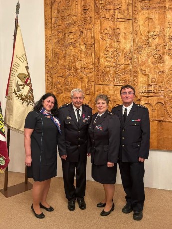 Vyznamenání - Zasloužilý hasič - pan Josef Skuhra, Přibyslav 19.11.2025,